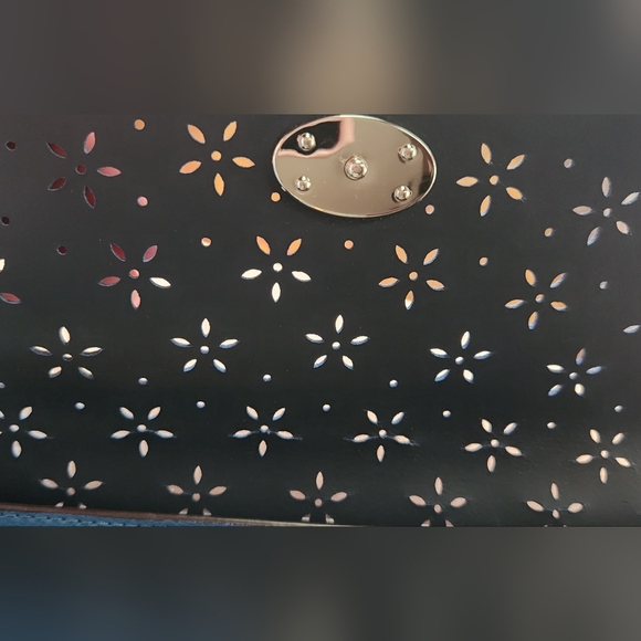 Coach Blue Slim Envelope Wallet Vintage Scallopped Edge - Picture 8 of 9